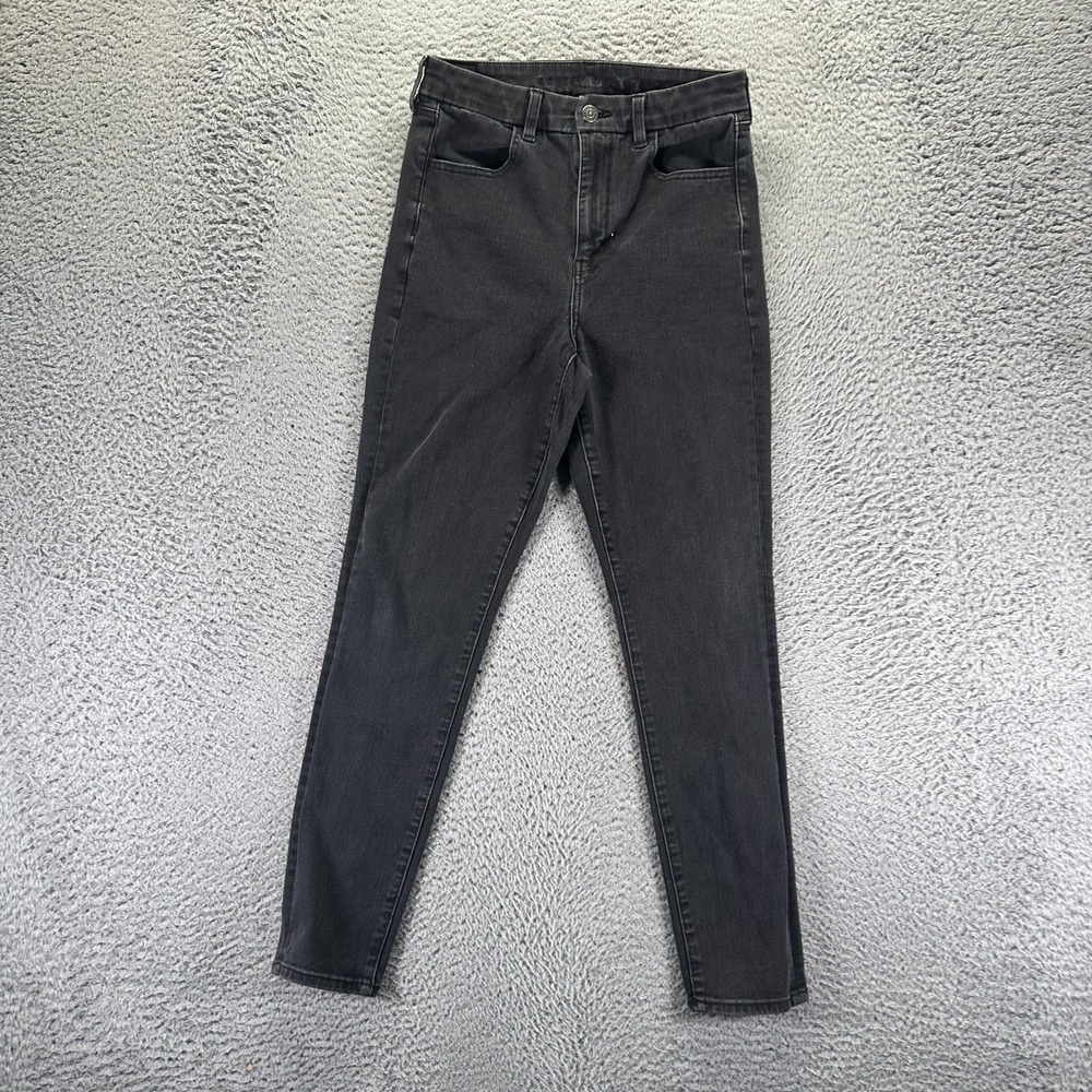 American Eagle Outfitters Jeans Womens 8 Black Denim Skinny Workwear‎ Stretch